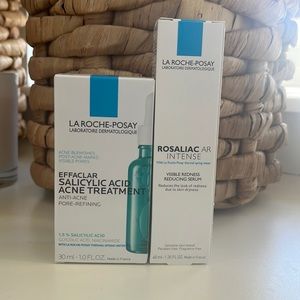 La Roche Posay effaclar salicylic acid and Rosaliac AR intense serum